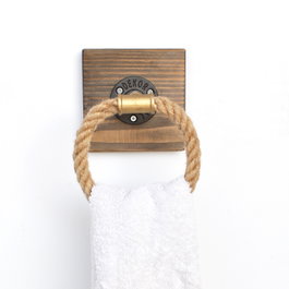 Hanah Home Boruraf183 Gancho de Tubo Bohemio Nogal